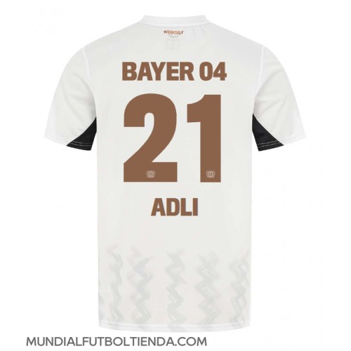 Camiseta Bayer Leverkusen Amine Adli #21 Segunda Equipación Replica 2024-25 mangas cortas